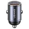 USAMS automobilinis įkroviklis 1xUSB+1xUSB-C C38 30WPD Fast Charge tarnish CC206CC01 (US-CC206)