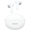 USAMS Echo E02 TWS Bluetooth ausinės ANC+ENC belaidės baltos spalvos
