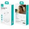 USAMS Echo E02 TWS Bluetooth ausinės ANC+ENC belaidės baltos spalvos
