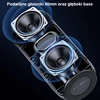 USAMS kolonėlė YC Series Bluetooth 5.0 10W Atspari vandeniui nešiojama kolonėlė su virvele juodos spalvos YC011YX01(US-YC011)