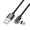 USAMS Kabelis kątowy magnetyczny U54 1mlightning juodos spalvos SJ444USB01 (US-SJ444)