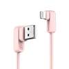 USAMS Kabelis kątowy U-flow Lightning 1,2m2A rožinės spalvos IPUSBCY03 (US-SJ165)