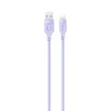 USAMS Kabelis lightning 2,4A 1,2mFast Charging Lithe Series violetinės spalvos SJ565USB03 (US-SJ565)