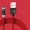USAMS Kabelis magnetyczny U-Sure lightning 1m 2.1A pintas raudonos spalvos SJ292USB02 (US-SJ292)