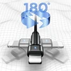 USAMS Kabelis pintas U60 2A Lightning juodos spalvos 1m SJ476USB01 (US-SJ476)
