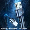 USAMS pintas kabelis U60 2A microUSB žalios spalvos 1m SJ478USB02 (US-SJ478)