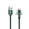 USAMS pintas kabelis U60 2A microUSB žalios spalvos 1m SJ478USB02 (US-SJ478)