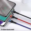 USAMS pintas kabelis U26 3in1 0,35m 2A greitas įkrovimas (lightning/microUSB/USB-C) SJ410USB01 (US-SJ410)
