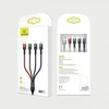 USAMS pintas kabelis U26 4in1 1,2m 2A greitas įkrovimas (2xlightning/microUSB/USB-C) SJ317USB01 (US-SJ317)