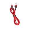 USAMS pintas kabelis U26 USB-C 1m 1szt. for set 3A Fast Charging raudonos spalvos SJ313TC02 (US-SJ313)