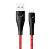 USAMS Kabelis pintas U41 lightning 2m 2A raudonos spalvos SJ394USB02 (US-SJ394) Fast Charge