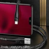 USAMS pintas kabelis U41 microUSB 1m 2A raudonos spalvos SJ393USB02 (US-SJ393) Fast Charge
