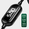 USAMS Kabelis pintas U48 lightning 1,2m2A Fast Charging LED juodos spalvos SJ423USB01 (US-SJ423)