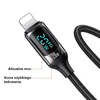 USAMS Kabelis pintas U78 USB-C na Lightning LED 1.2m 20W PD Fast Charge baltos spalvos SJ545USB02 (US-SJ545)