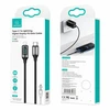 USAMS Kabelis pintas U78 USB-C na Lightning LED 1.2m 20W PD Fast Charge baltos spalvos SJ545USB02 (US-SJ545)