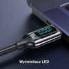 USAMS Cable Braided U78 USB-C į USB-CLED 1,2m 100W Fast Charging juoda/juodas SJ546USB01 (US-SJ546 )