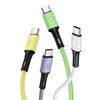 USAMS Kabelis U52 USB-C 2A Fast Charge 1m žalios spalvos SJ436USB02 (US-SJ436)