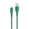 USAMS Kabelis U68 lightning 2A Fast Charge 1m žalios spalvos SJ500USB04 (US-SJ500)