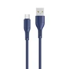 USAMS kabelis U68 microUSB 2A Fast Charge1m mėlynos spalvos SJ502USB03 (US-SJ502)
