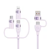 USAMS Kabelis U85 2xUSB-C/USB/Micro-USB/ Lightning 6in1 1,2m 100W PD Fast Charge violetinės spalvos SJ645USB02 (US-SJ645)