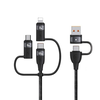 USAMS Kabelis U85 2xUSB-C/USB/Micro-USB/Lightning 6in1 1.2m 100W PD Fast Charge juodos spalvos SJ645USB01