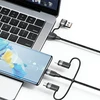 USAMS Kabelis U85 2xUSB-C/USB/Micro-USB/Lightning 6in1 2m 100W PD Fast Charge violetinės spalvos SJ646USB02 (US-SJ646)