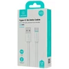 USAMS Kabelis USB-C 3A YU Series 1m USB-C/USB-A baltos spalvos SJ732USB02 (US-SJ732 )
