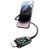USAMS Kabelis USB-C į Lightning 30W 1,2m cinko lydinio greito įkrovimo duomenų kabelis Meteor Series SJ743USB01 (US-SJ743)