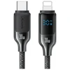 USAMS Kabelis USB-C į Lightning 30W 1,2m Skaitmeninis Ekranas Cinko lydinio greito įkrovimo duomenų kabelis HX Series SJ741USB01 (US-SJ741)