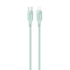 USAMS Kabelis USB-C į Lightning 20W 1,2mPD Fast Charging Lithe Series žalios spalvos SJ566USB04 (US-SJ566)