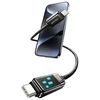 USAMS Kabelis USB-C į USB-C 100W 1.2m cinko lydinio greito įkrovimo duomenų kabelis Meteor Series SJ744USB02 (US-SJ744)