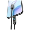 USAMS Kabelis USB-C į USB-C 100W 1,2m cinko lydinio greito įkrovimo duomenų kabelis Meteor Series SJ744USB01 (US-SJ744)