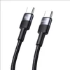 USAMS kabelis USB-C į USB-C 3A 1.2m pintas SJ724ZJ01 (US-SJ724)
