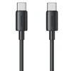 USAMS Kabelis USB-C į USB-C 60W 1m Fast Charging YD Series juodos spalvos SJ711USB01(US-SJ711)
