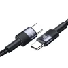 USAMS Kabelis USB-C į USB-C 60 W greito įkrovimo nešvarumai SJ724USBSG01 (US-SJ724)