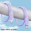 USAMS kabelis USB-C į USB-C 100W 1,2mPort Ekranas Fast Charging Lithe Series žalios spalvos SJ567USB04 (US-SJ567)