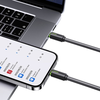 USAMS Kabelis USB-C/Lightning 1m SJ735 30W juodos spalvos YU Series SJ735USB01 (US-SJ735)