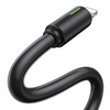 USAMS Kabelis USB-C/Lightning 1m SJ735 30W juodos spalvos YU Series SJ735USB01 (US-SJ735)