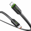 USAMS Kabelis USB-C/Lightning 1m SJ735 30W juodos spalvos YU Series SJ735USB01 (US-SJ735)