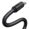 USAMS Kabelis USB-C/USB-C 1m SJ73460W juodos spalvos YU Series SJ734USB01 (US-SJ734)