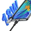 USAMS Kabelis USB į USB-C 3A 1,2 m greito įkrovimo nešvarumai SJ718USBSG01 (US-SJ718)