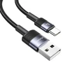 USAMS Kabelis USB į USB-C 3A 1,2 m greito įkrovimo nešvarumai SJ718USBSG01 (US-SJ718)