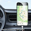 USAMS Indukcinis laikiklis Magnetinis Car Wireless Charging 15W oro grotelėms pilkos spalvos CD170DZ01 (US-CD170)