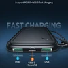 USAMS Powerbank PB56 10000mAh 22.5W 2xQC3.0+PD Fast Charge juoda/juodas 10KCD15101 (US-CD151)