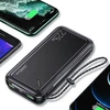 Powerbank 20000mAh PB60 22.5W 2xUSB QC3.0 + USB-C PD3.0 + Micro USB External Baterija Fast Charge Usams US-CD168 juodos spalvos