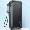 Powerbank 20000mAh PB60 22.5W 2xUSB QC3.0 + USB-C PD3.0 + Micro USB External Baterija Fast Charge Usams US-CD168 juodos spalvos