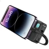 USAMS Powerbank su kabeliu Retractable Lightning 10000 mAh PD 20W Fast Charge XY Series baltos spalvos 10KCD22502 (US-CD225)