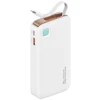 USAMS Powerbank su kabeliu Retractable Lightning 10000 mAh PD 20W Fast Charge XY Series baltos spalvos 10KCD22502 (US-CD225)