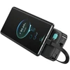 USAMS Powerbank su kabeliu USB-C Retractable 10000 mAh PD 20W Fast Charge XY Series violetinės spalvos 10KCD22403 (US-CD224)