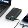 USAMS Powerbank su kabeliu USB-C Retractable 10000 mAh PD 20W Fast Charge XY Series violetinės spalvos 10KCD22403 (US-CD224)